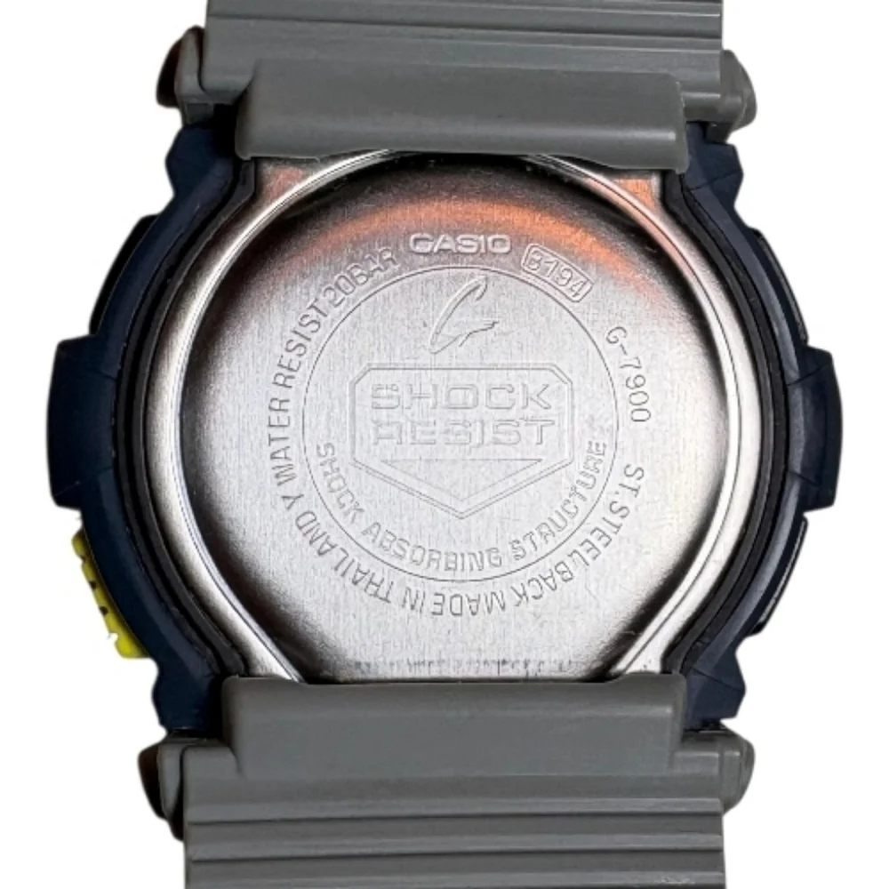 Casio G-Shock G7900 Tough Solar Digital Watch Navy Yellow WR200M
